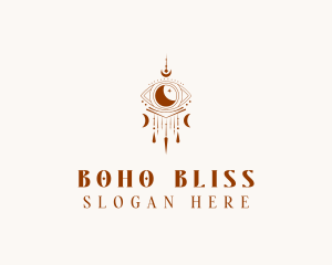 Mystical Boho Eye logo design