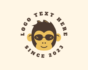 Cartoon - Gaming Monkey Sunglasses logo design