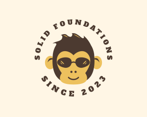Simian - Gaming Monkey Sunglasses logo design
