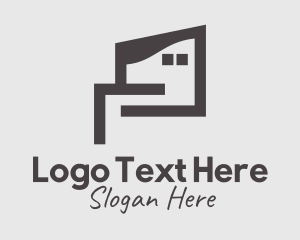 House Hunting - Town House Property logo design