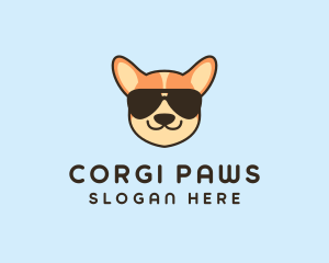 Corgi - Dog Kennel Sunglasses logo design