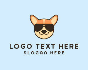 Animal - Dog Kennel Sunglasses logo design