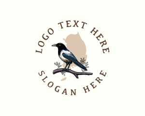 Avian - Korean Magpie Bird logo design