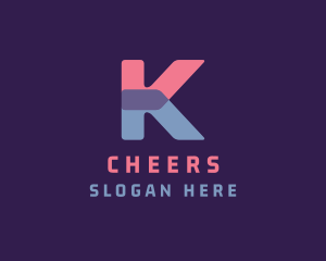 Coding - Cyber Tech Letter K logo design