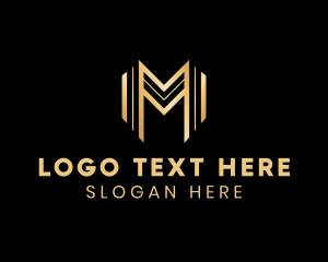 Interior Designer - Premium Management Letter M logo design