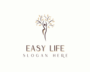 Wellness Tree Woman logo design