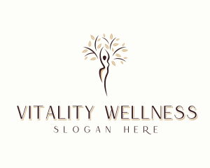 Wellness Tree Woman logo design