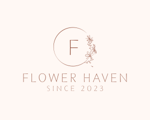 Autumn Flower Organic Florist logo design