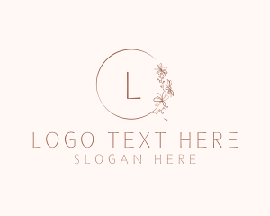 Autumn Flower Organic Florist Logo