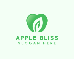 Eco Apple Fruit logo design