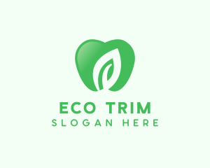 Eco Apple Fruit logo design