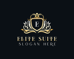 Luxury Floral Crest logo design