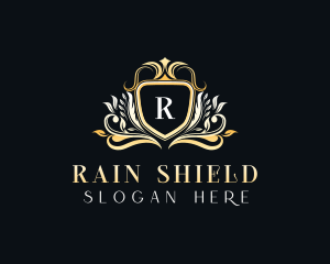 Luxury Floral Crest logo design