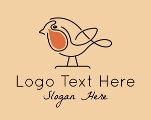 Avian - Baby Robin Bird logo design