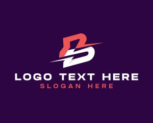 Technology Multimedia Letter B logo design