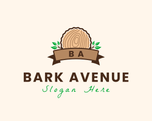 Bark - Wood Stump Nature logo design