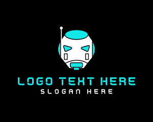 Helmet - Cyber Robot Tech logo design