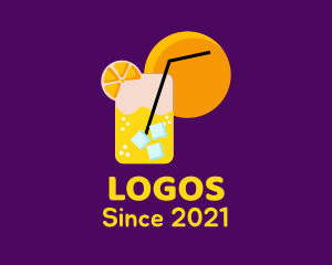 Cocktail - Iced Orange Drink logo design