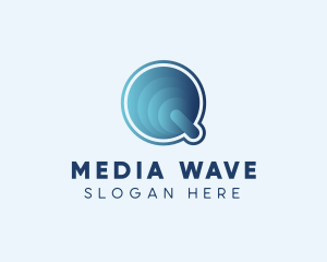 Broadcasting - Circle Wave Podcast Music logo design