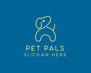  Dog Pet Animal logo design