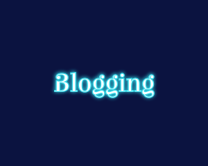 Casual - Blue Neon Light logo design