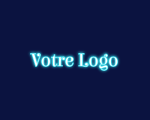Creative - Blue Neon Light logo design