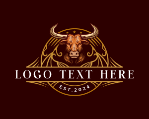 Skull - Bull Horn Ranch logo design