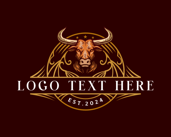 Steak - Bull Horn Ranch logo design