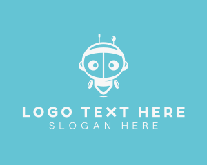 Preschool - Kid Robot Tech App logo design