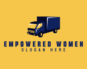 Truck Package Delivery  Logo