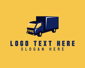 Distribution - Truck Package Delivery logo design
