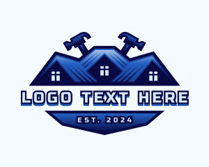 Roofing - Hammer Build Construction logo design