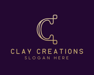 Luxury Brand Letter C logo design