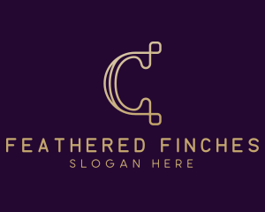 Luxury Brand Letter C logo design