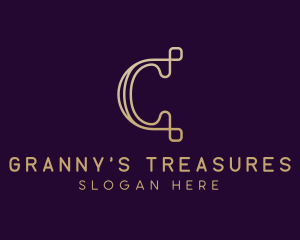 Luxury Brand Letter C logo design