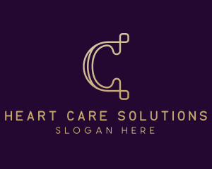 Luxury Brand Letter C logo design