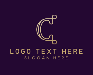 Accounting - Luxury Brand Letter C logo design