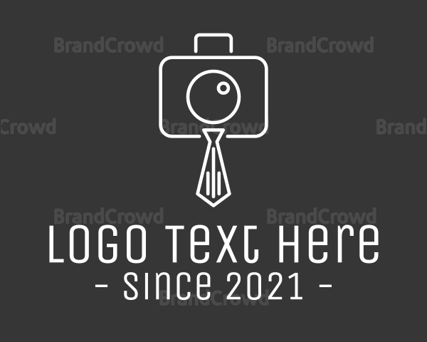 Professional Camera Necktie Logo