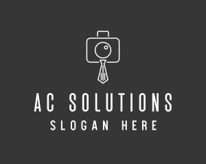 Professional Camera Necktie logo design