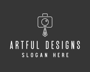 Professional Camera Necktie logo design