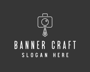 Professional Camera Necktie logo design