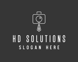 Professional Camera Necktie logo design