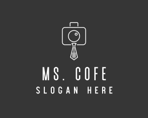 Professional Camera Necktie logo design