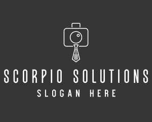 Professional Camera Necktie logo design