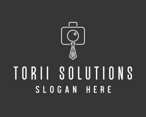 Professional Camera Necktie logo design