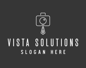 Professional Camera Necktie logo design