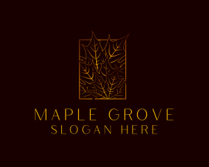 Maple - Autumn Leaf Park logo design