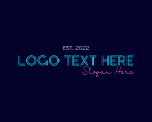 Cyber - Generic Neon Brand logo design