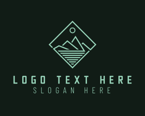 Peak - Eco Mountain Travel logo design
