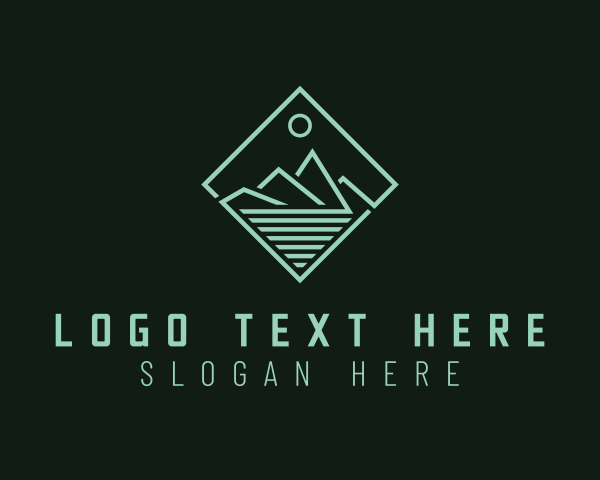 Sunset - Eco Mountain Travel logo design